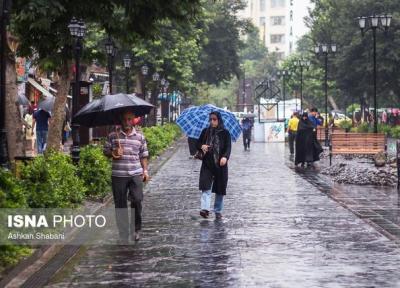 رگبار باران در 13 استان کشور