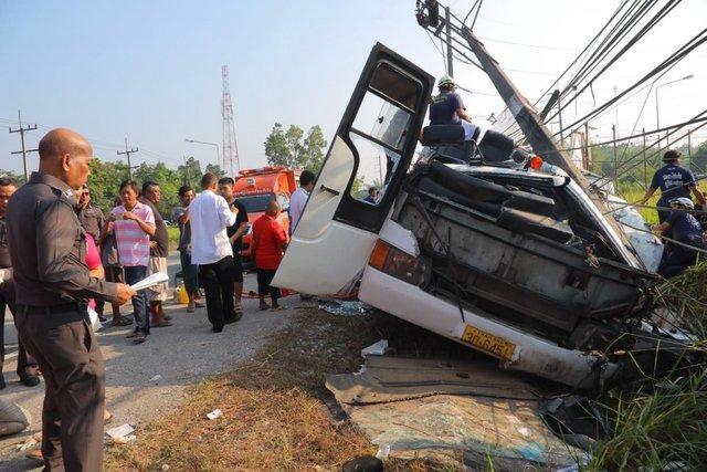 تصادف اتوبوس گردشگران چینی در تایلند