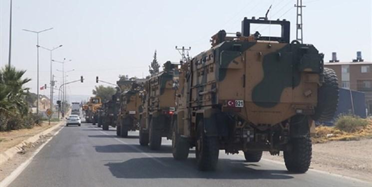 کاروان نظامی ترکیه شامل چهل خودروی زرهی وارد سوریه شد