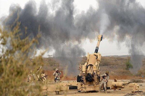 حملات توپخانه ای گسترده ائتلاف سعودی به صعده یمن